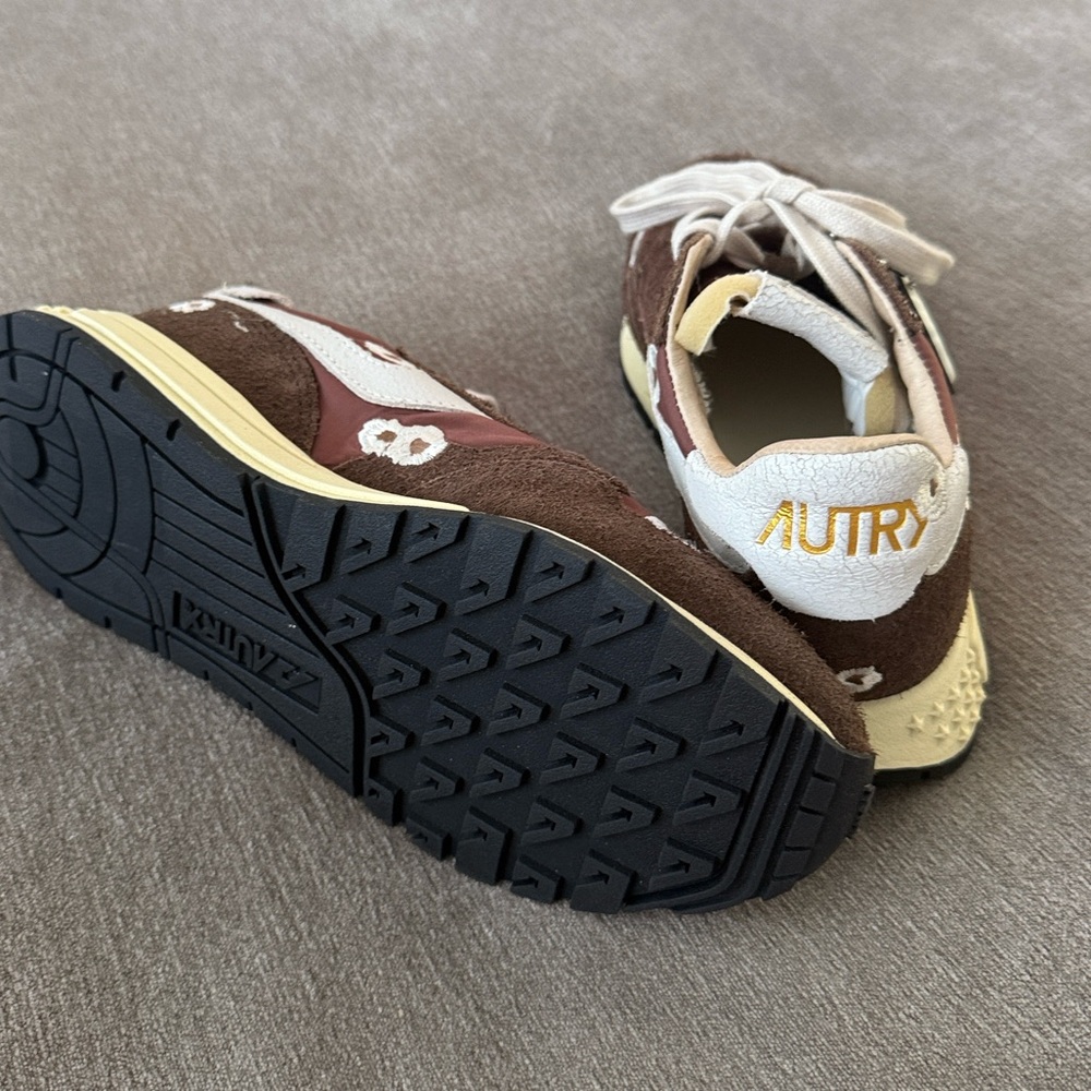 Autry Reelwind Embroidered low Sneakers flowers - ebony and white - Picture 6 of 6